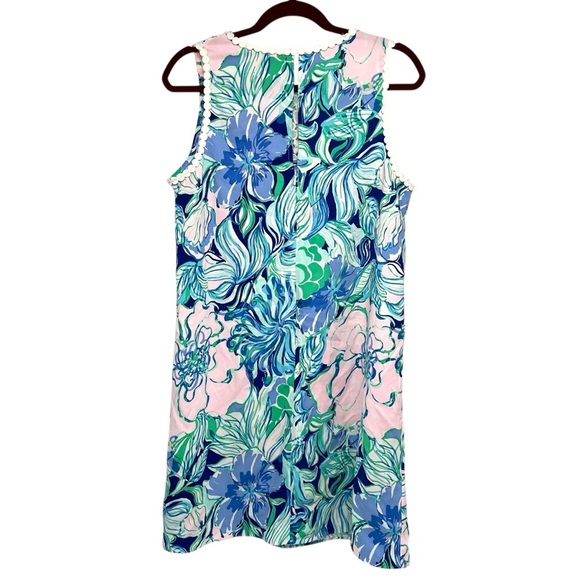 Lilly Pulitzer NWT Nala Soft Shift Dress Party Thyme Blue Floral Women’s 10 - Picture 7 of 12